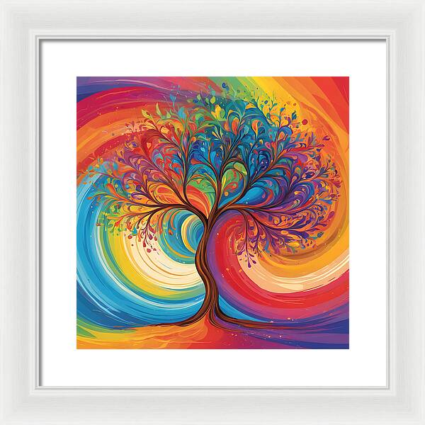 Rainbow Roots - Framed Print