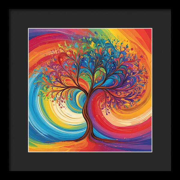 Rainbow Roots - Framed Print