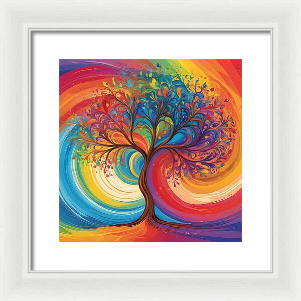 Rainbow Roots - Framed Print