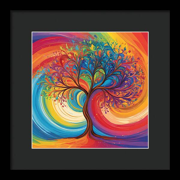 Rainbow Roots - Framed Print