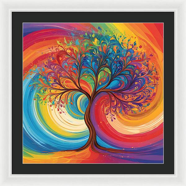 Rainbow Roots - Framed Print