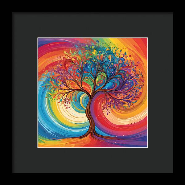 Rainbow Roots - Framed Print