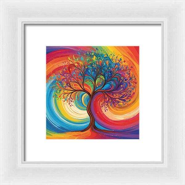 Rainbow Roots - Framed Print