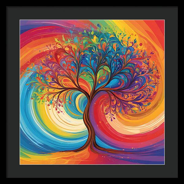 Rainbow Roots - Framed Print