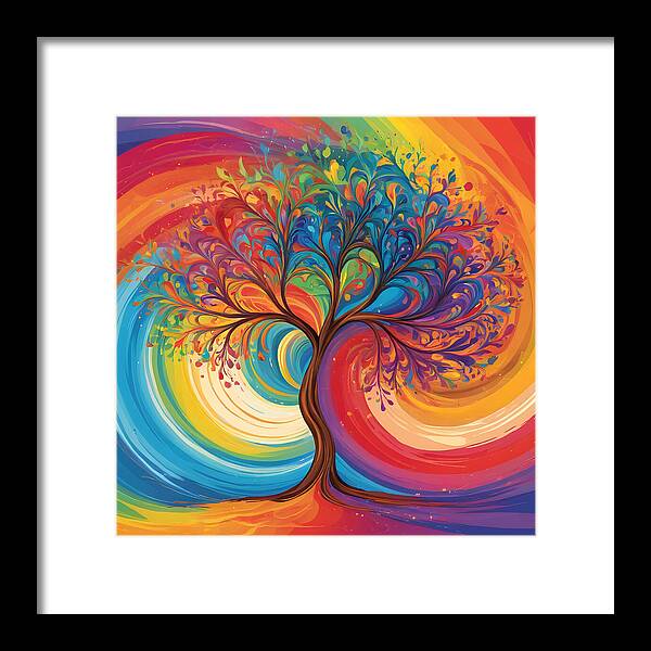 Rainbow Roots - Framed Print