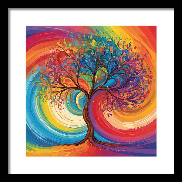 Rainbow Roots - Framed Print