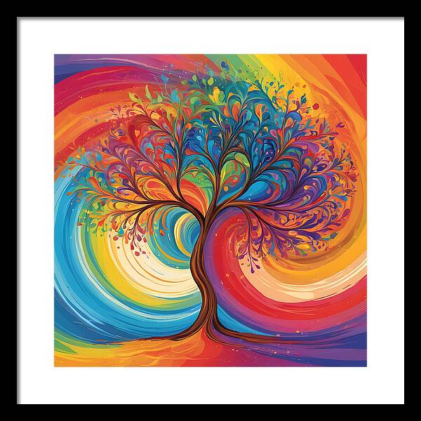 Rainbow Roots - Framed Print