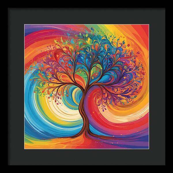 Rainbow Roots - Framed Print