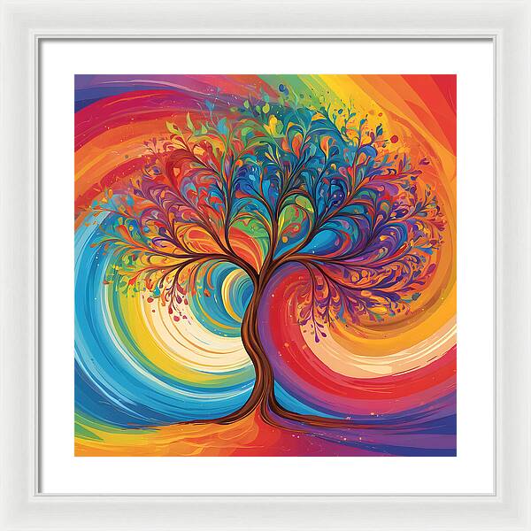 Rainbow Roots - Framed Print