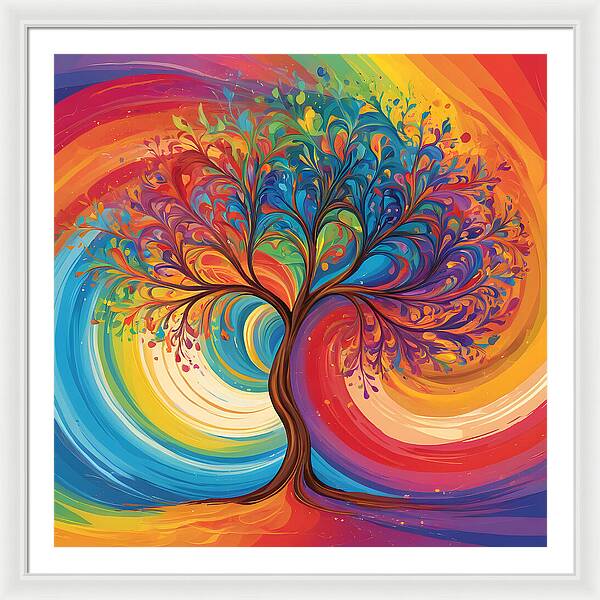 Rainbow Roots - Framed Print