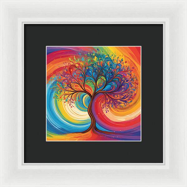 Rainbow Roots - Framed Print