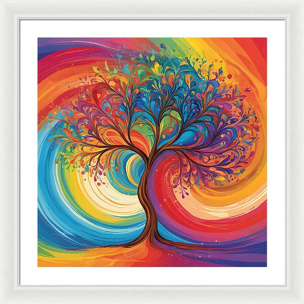 Rainbow Roots - Framed Print