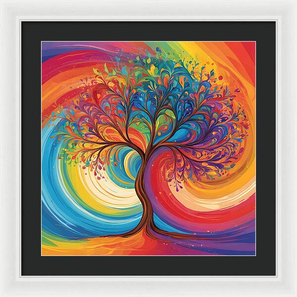 Rainbow Roots - Framed Print