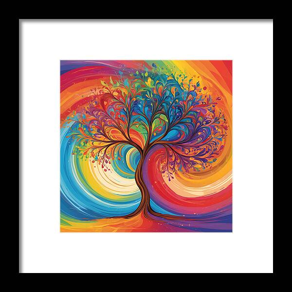 Rainbow Roots - Framed Print