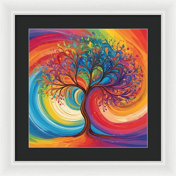 Rainbow Roots - Framed Print