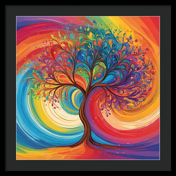 Rainbow Roots - Framed Print