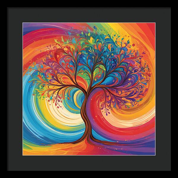 Rainbow Roots - Framed Print