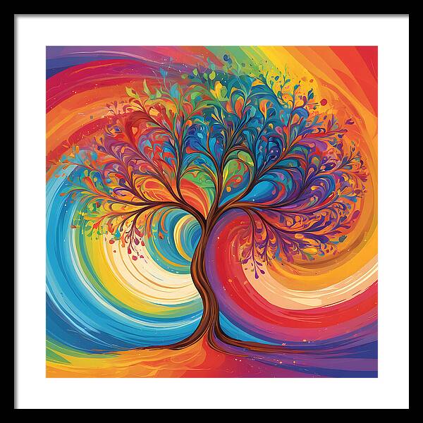 Rainbow Roots - Framed Print