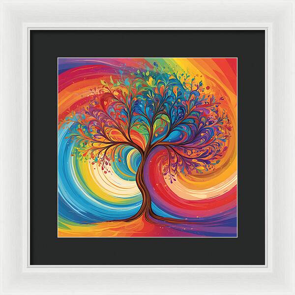 Rainbow Roots - Framed Print