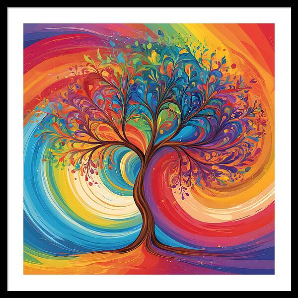 Rainbow Roots - Framed Print