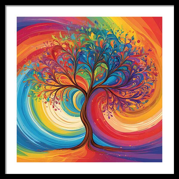 Rainbow Roots - Framed Print