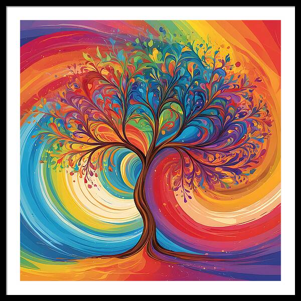 Rainbow Roots - Framed Print