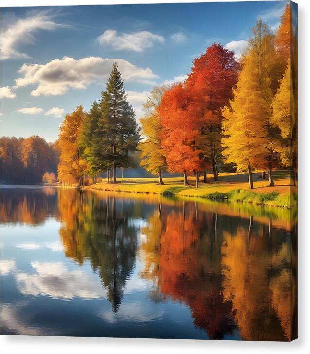 Reflections of Fall - Canvas Print