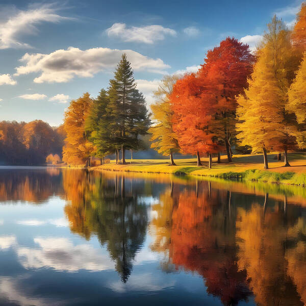 Reflections of Fall - Art Print