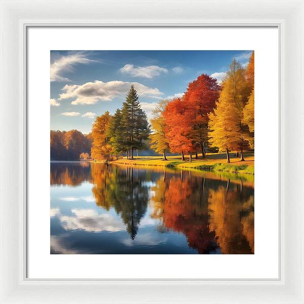 Reflections of Fall - Framed Print