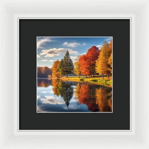 Reflections of Fall - Framed Print