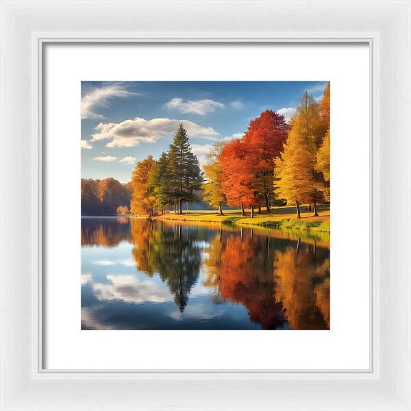 Reflections of Fall - Framed Print