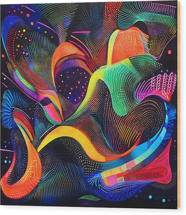 Rhythm of the Spectrum - Wood Print