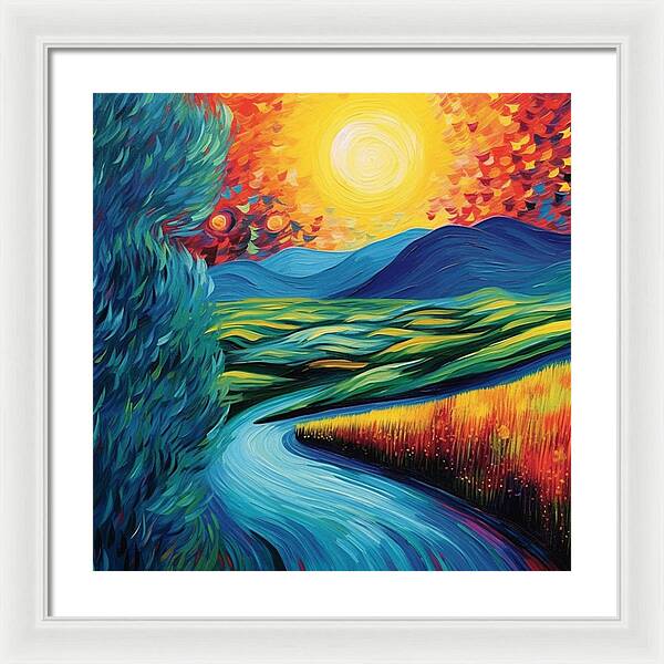 Riverside Reverie - Framed Print