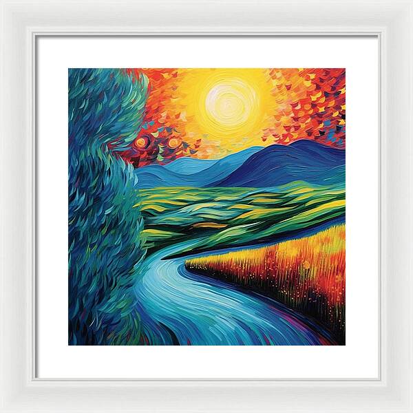 Riverside Reverie - Framed Print