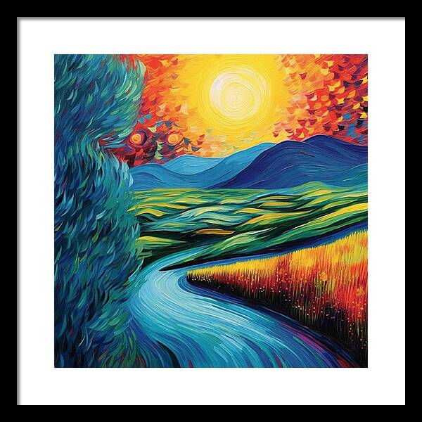 Riverside Reverie - Framed Print