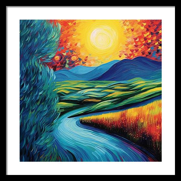 Riverside Reverie - Framed Print