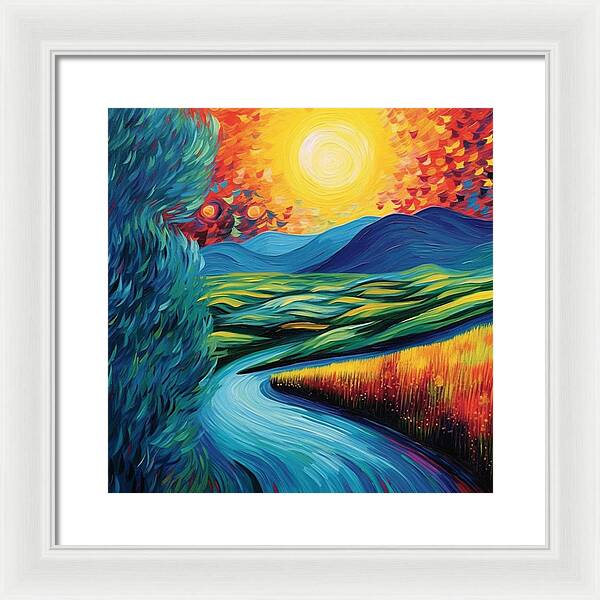 Riverside Reverie - Framed Print