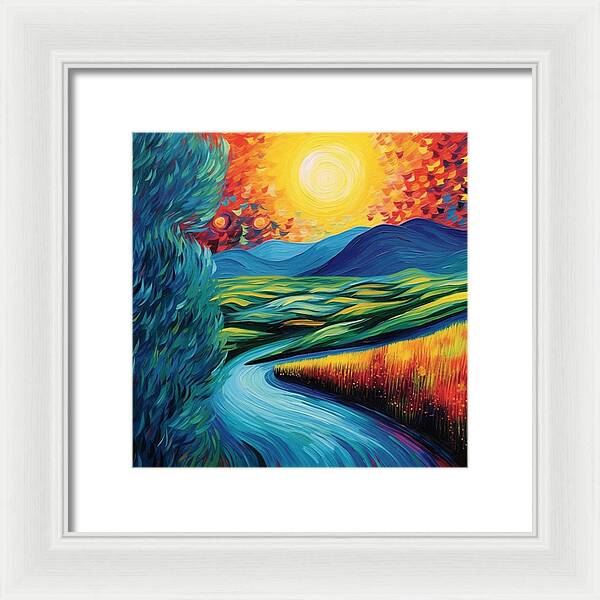 Riverside Reverie - Framed Print