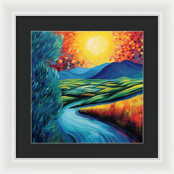 Riverside Reverie - Framed Print