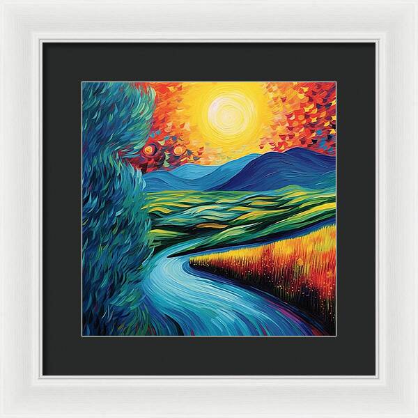 Riverside Reverie - Framed Print