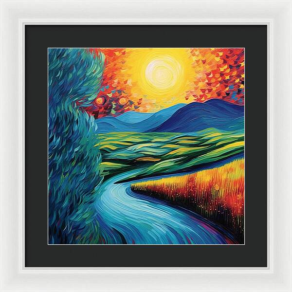 Riverside Reverie - Framed Print