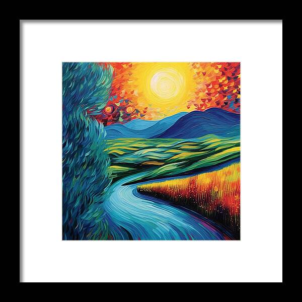 Riverside Reverie - Framed Print