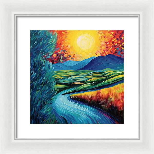 Riverside Reverie - Framed Print