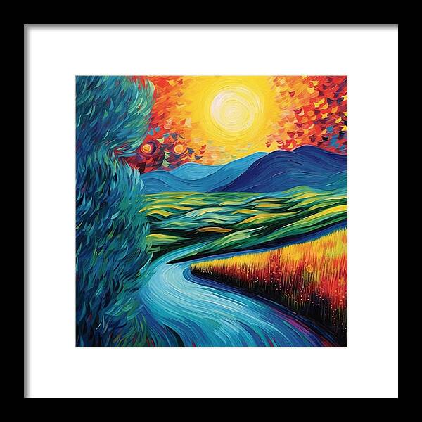 Riverside Reverie - Framed Print