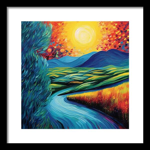 Riverside Reverie - Framed Print