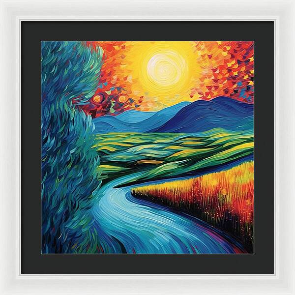 Riverside Reverie - Framed Print