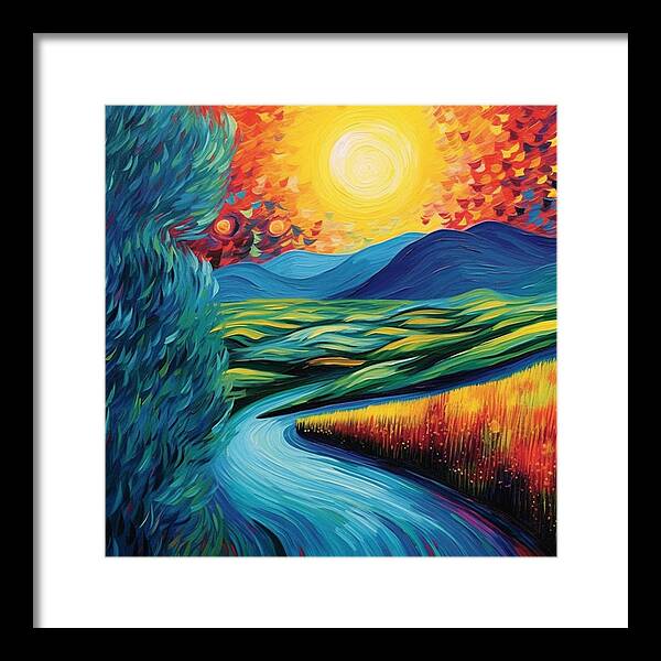 Riverside Reverie - Framed Print