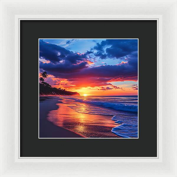 Sapphire Sunset - Framed Print