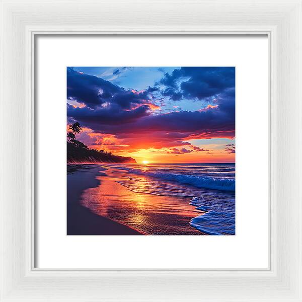 Sapphire Sunset - Framed Print