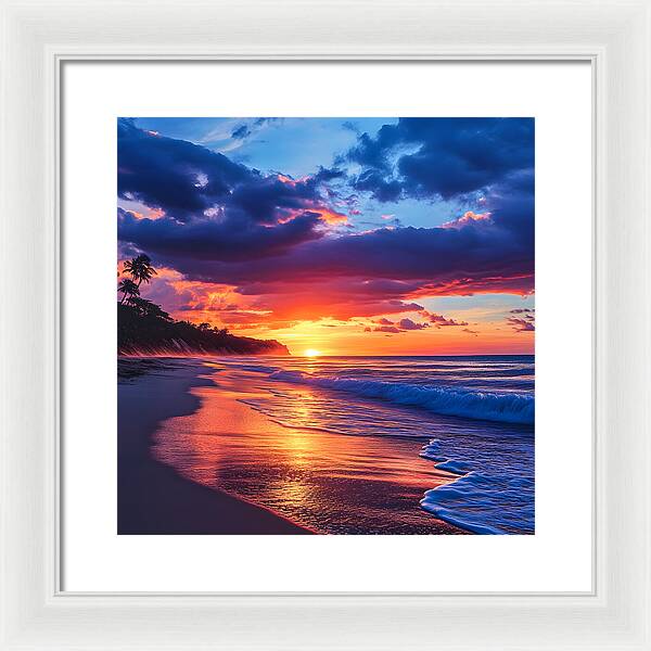 Sapphire Sunset - Framed Print